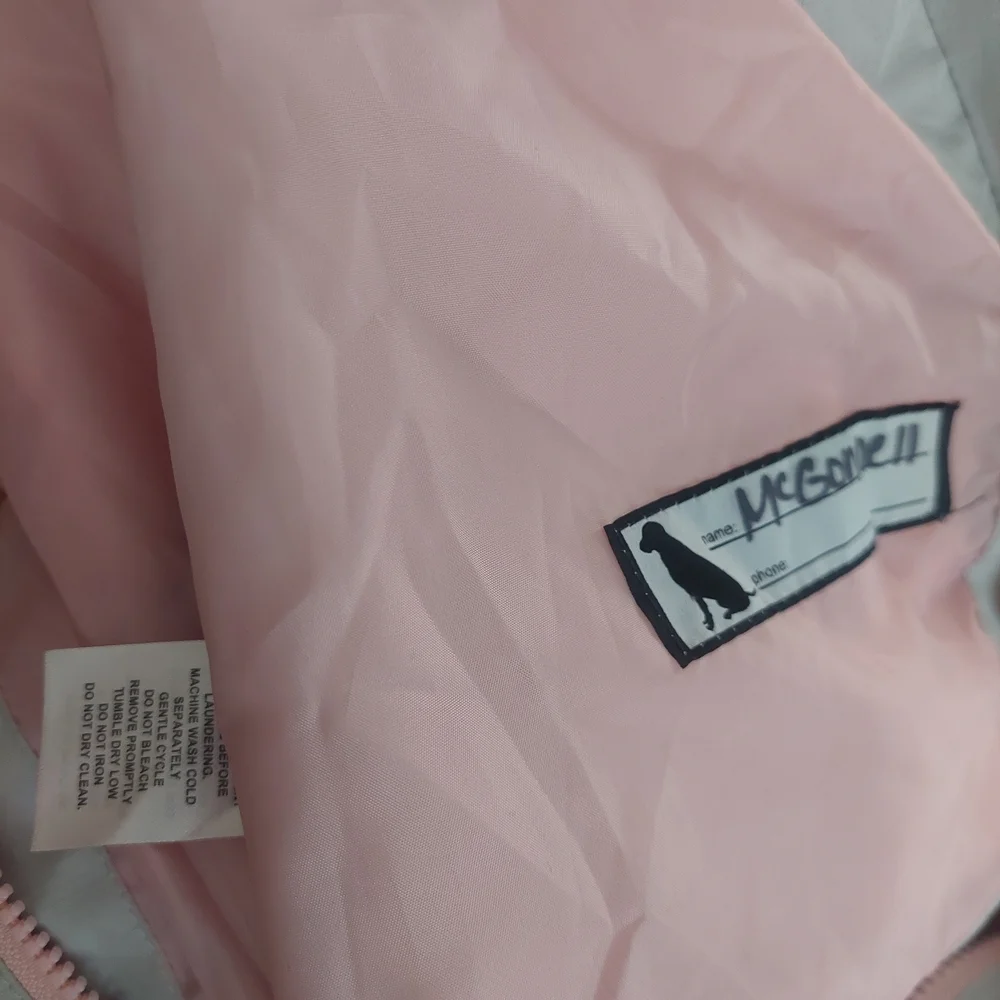 Kids Pink and Gray Eddie Bauer Lightweight Jacket 14/16 W/ Hood. (Bag D)